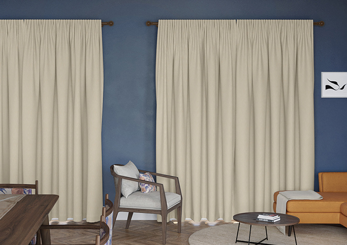 Genoa Faux Silk (Blackout), Cream Shimmer - Made to Measure Curtains - Image 7